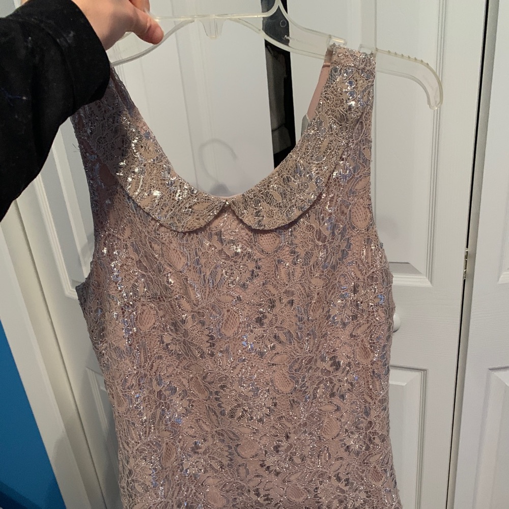 Gold sparkly collared dress